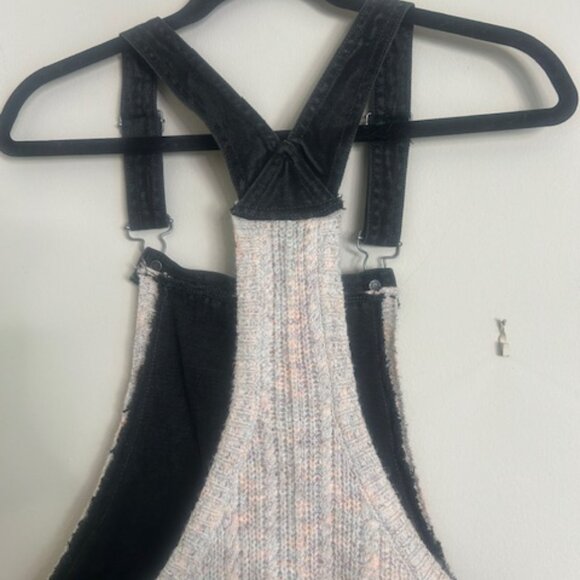 Free People We The Free Brighton Skirtall Overall Knit Denim Dress - Picture 13 of 16